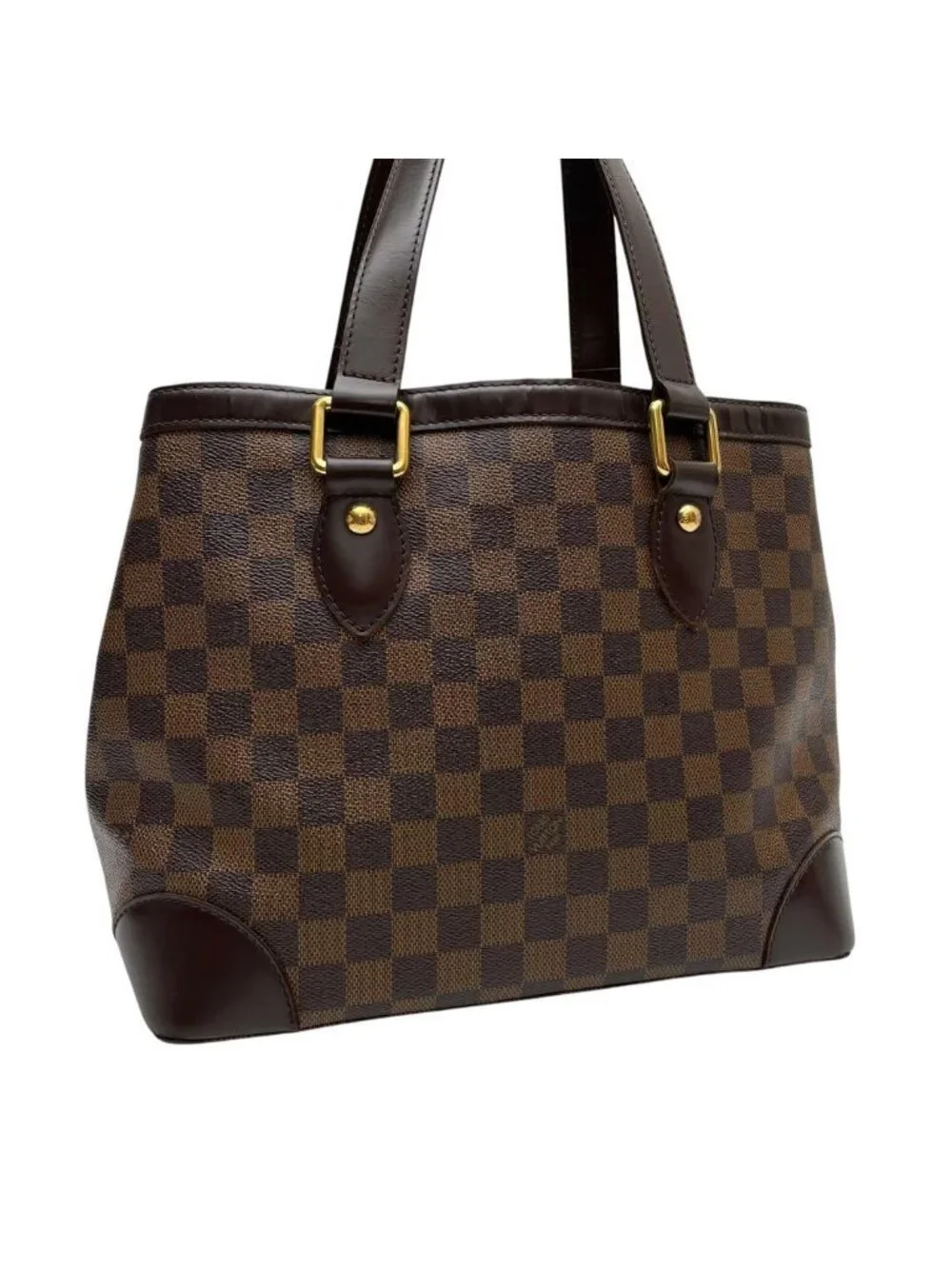 Louis Vuitton Damier Leather Hampstead PM Shoulder Tote Bag
